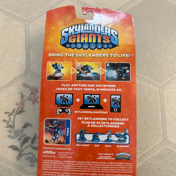 NWOB Skylanders Giants Chill Stay Cool! Figure - Picture 3 of 3